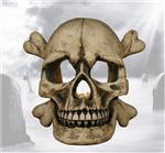 FSD27388 Macabre Grin Skull Tealight Holder